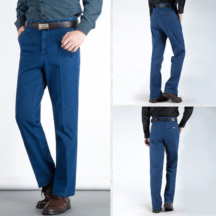 Herenjeans met Hoge Taille en Rechte Pijp – Tobias