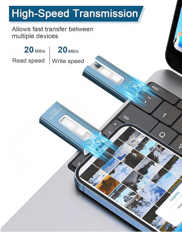 4-in-1 geheugenstick – extra opslagruimte voor uw smartphone