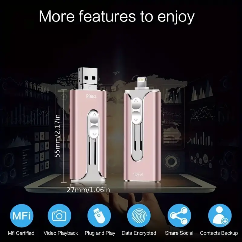4-in-1 geheugenstick – extra opslagruimte voor uw smartphone