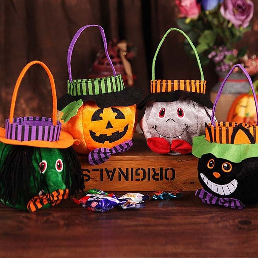 Schattige Halloween Snoeptas Halloween Pompoenpatroon Draagbare Handtas Cosplay Attributen Cadeaumand Kindercadeaus — afbeelding 1