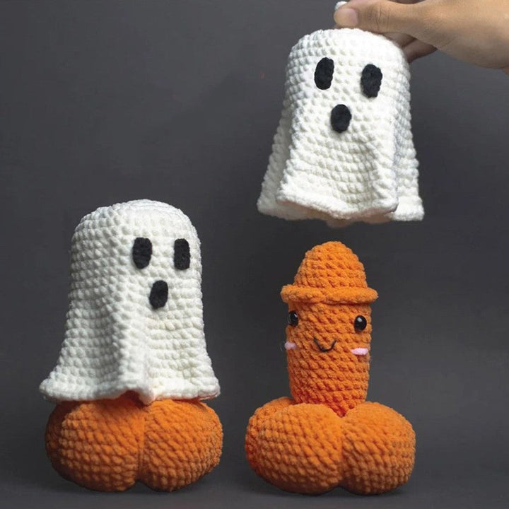 Handgemaakte Gehaakte Halloween Pompoen Spook Decoratie Ornamenten — afbeelding 1