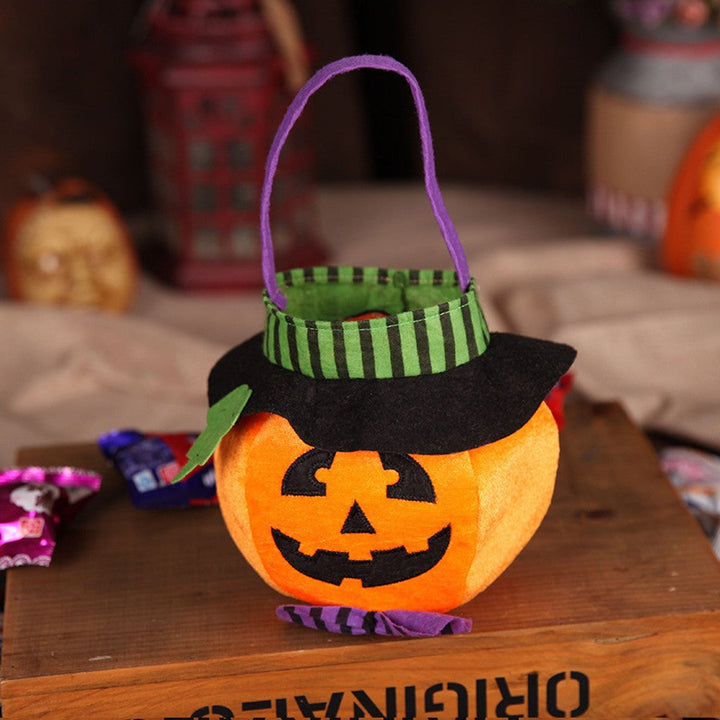 Schattige Halloween Snoeptas Halloween Pompoenpatroon Draagbare Handtas Cosplay Attributen Cadeaumand Kindercadeaus — afbeelding 3