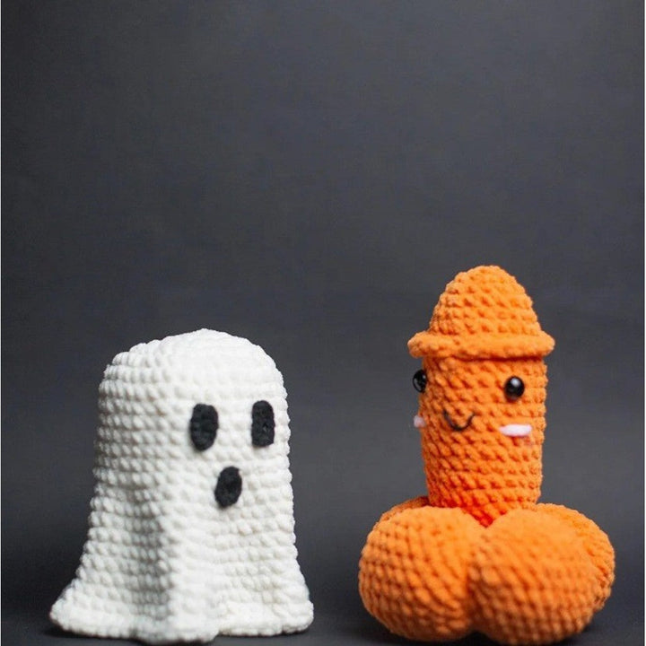 Handgemaakte Gehaakte Halloween Pompoen Spook Decoratie Ornamenten — afbeelding 6