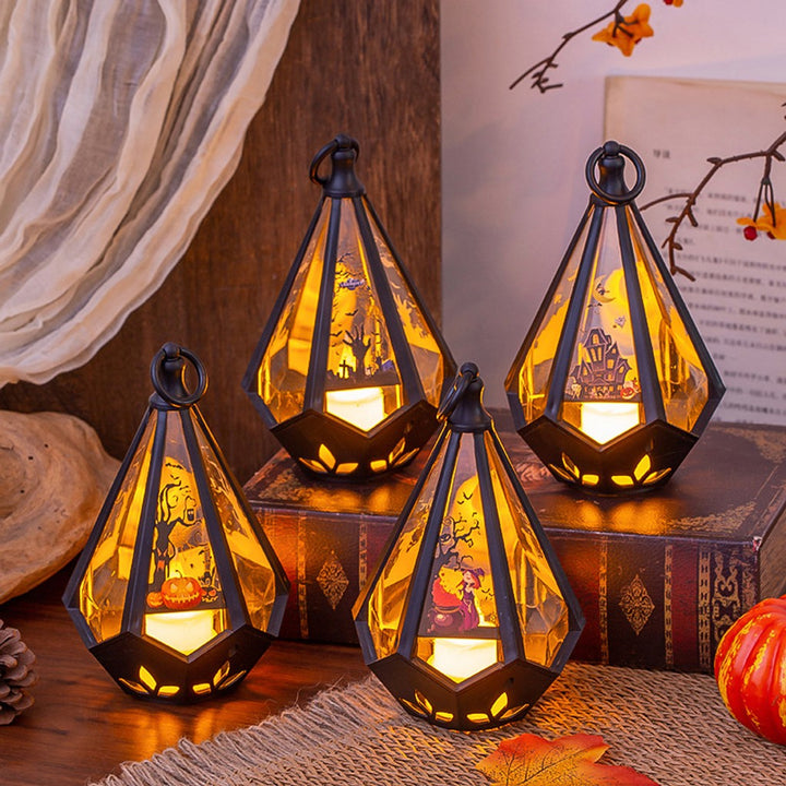 Halloween Decoraties Kinderen Schooltas Pompoen Lantaarn Feestsfeer Attributen Bureau Ornamenten Cadeaus Nachtlampjes — afbeelding 1