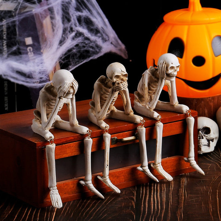 Halloween Schedel Hars Decoraties Spookfestival Sfeerdecoaties — afbeelding 1