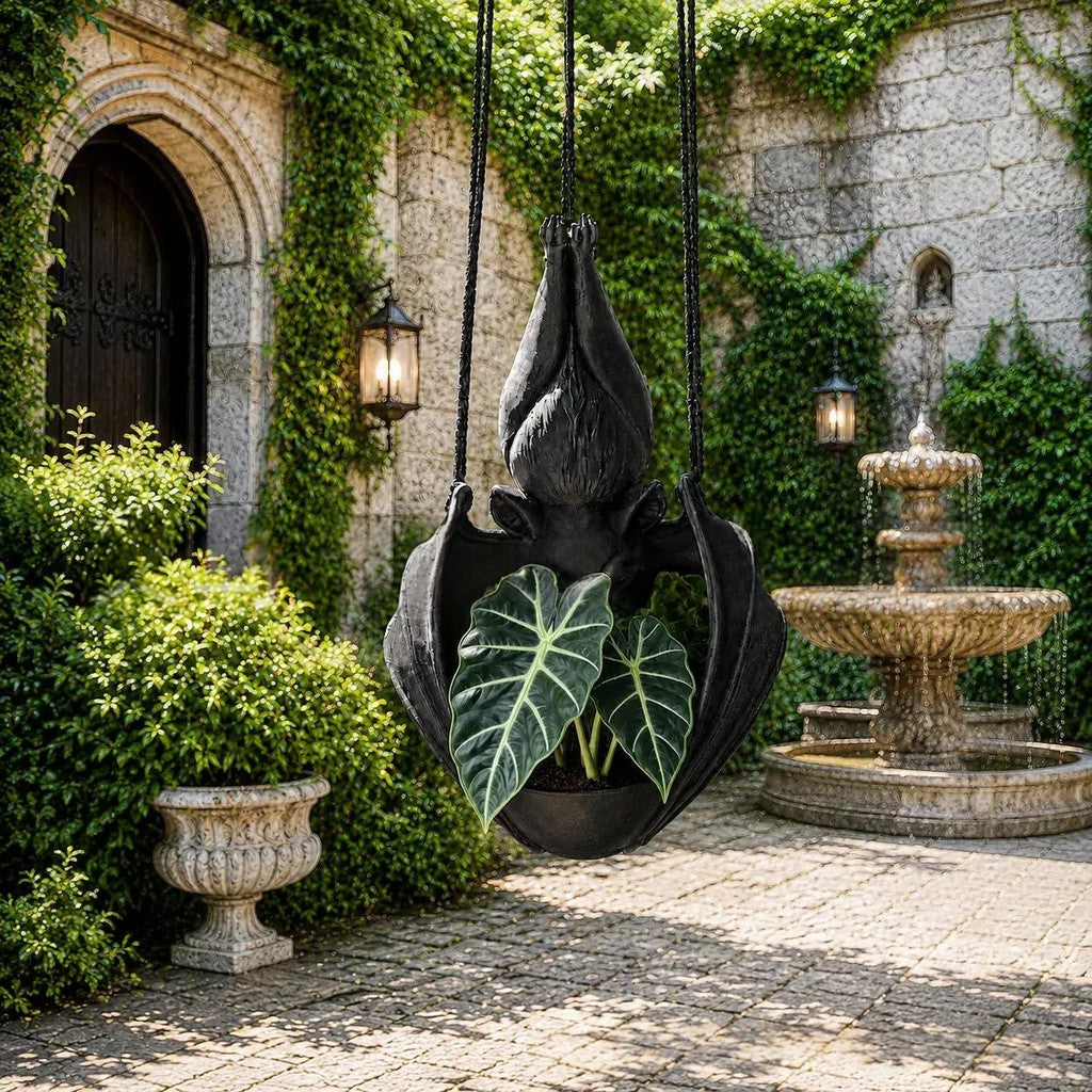 Halloween Hangende Vleermuis Bloempot Tuindecoratie — afbeelding 2
