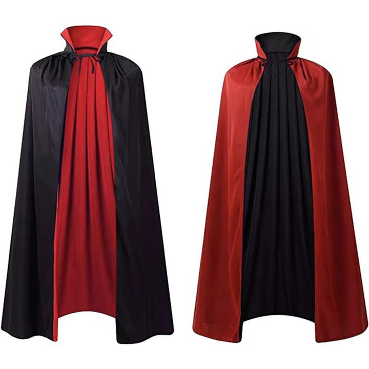 Halloween Mantel Kostuums Tovenaarmantel Voor Kinderen Capuchon Capes Mantel Zwart Feestdecoratie — afbeelding 2