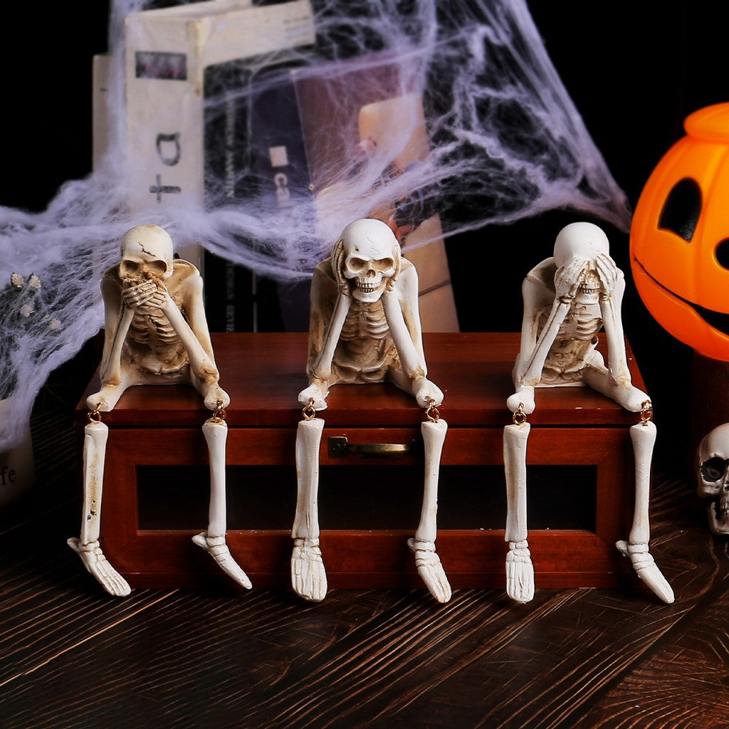 Halloween Schedel Hars Decoraties Spookfestival Sfeerdecoaties — afbeelding 3