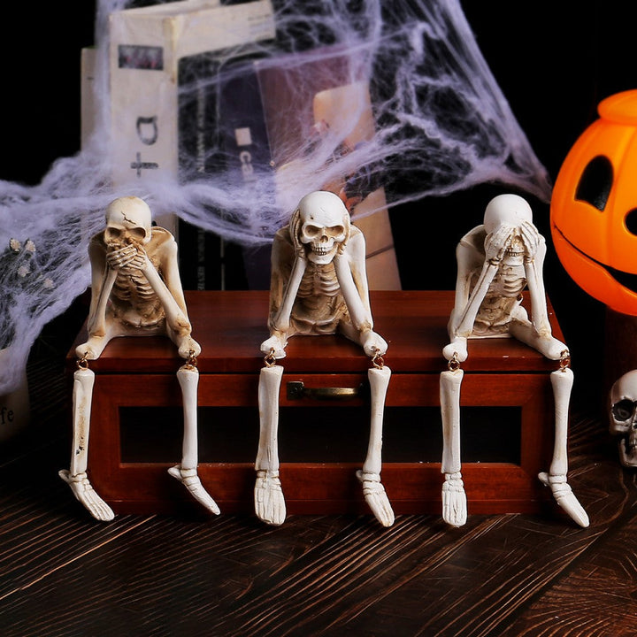 Halloween Schedel Hars Decoraties Spookfestival Sfeerdecoaties — afbeelding 3