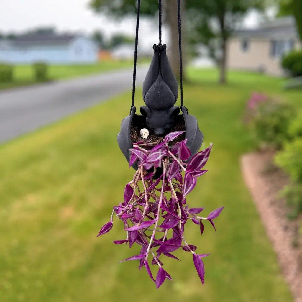 Halloween Hangende Vleermuis Bloempot Tuindecoratie — afbeelding 3