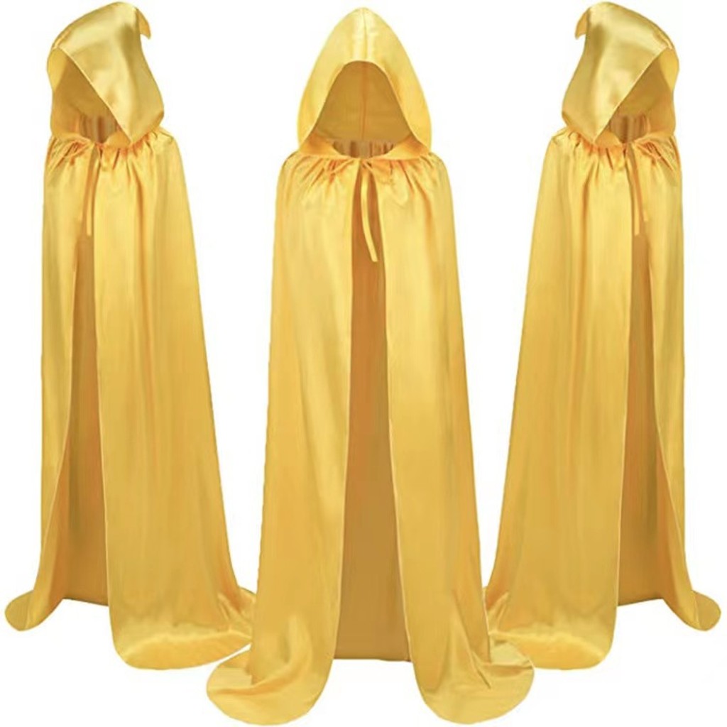 Halloween Mantel Kostuums Tovenaarmantel Voor Kinderen Capuchon Capes Mantel Zwart Feestdecoratie — afbeelding 4