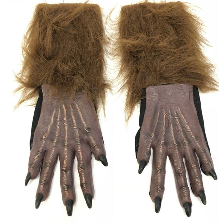 Latex Simulatie Wolfshoofd Masker Hoofddeksel Cosplay Masker — afbeelding 7