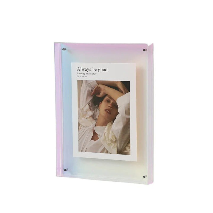 Levendig Acrylen Displayframe – Kleurrijke Hedendaagse Fotolijst