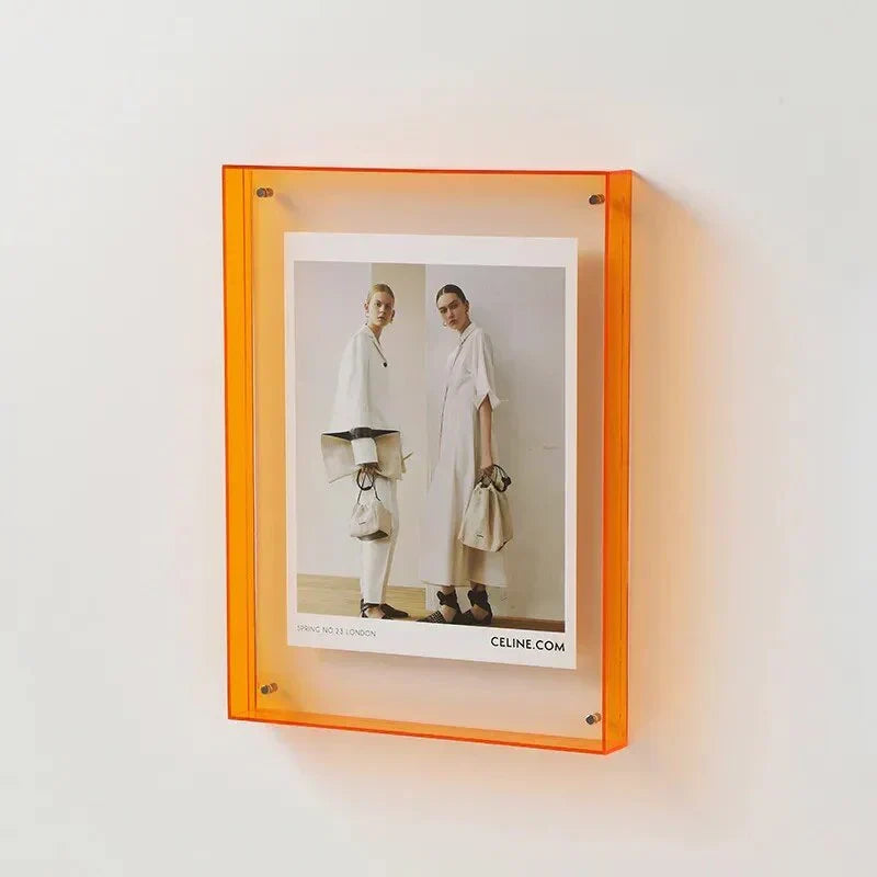 Levendig Acrylen Displayframe – Kleurrijke Hedendaagse Fotolijst