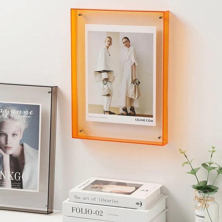 Levendig Acrylen Displayframe – Kleurrijke Hedendaagse Fotolijst