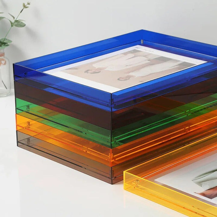 Levendig Acrylen Displayframe – Kleurrijke Hedendaagse Fotolijst