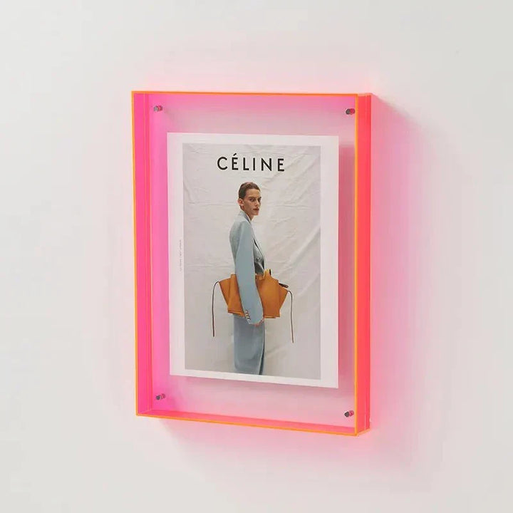 Levendig Acrylen Displayframe – Kleurrijke Hedendaagse Fotolijst