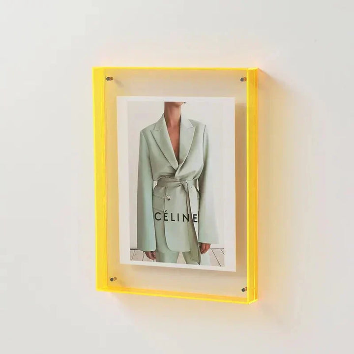 Levendig Acrylen Displayframe – Kleurrijke Hedendaagse Fotolijst