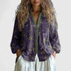 Katoenen blouse met bloemenprint en knopen
