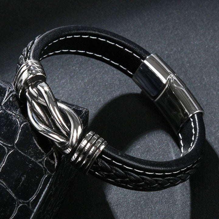 Infinity Armband | Lederen Knoop Armband