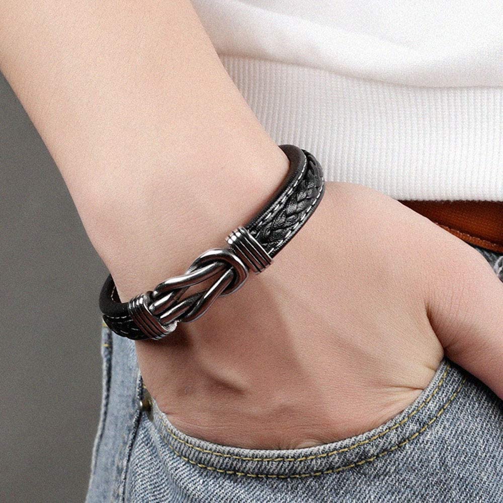 Infinity Armband | Lederen Knoop Armband