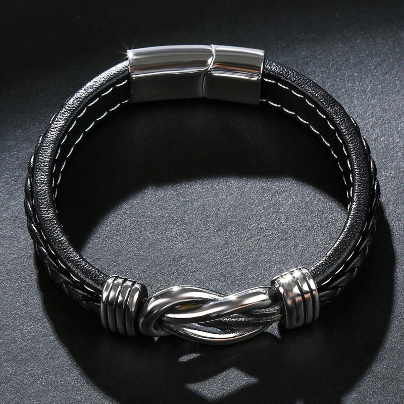 Infinity Armband | Lederen Knoop Armband