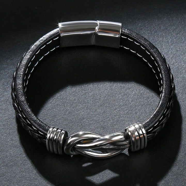 Infinity Armband | Lederen Knoop Armband