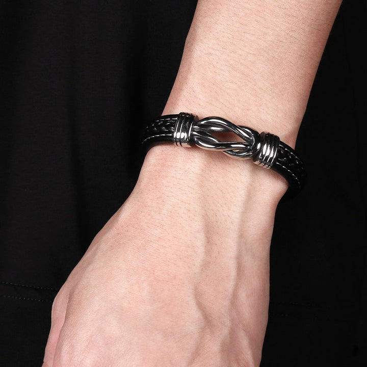 Infinity Armband | Lederen Knoop Armband