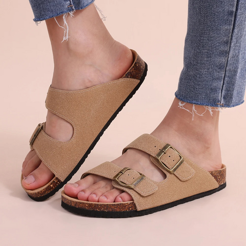 Comfort Sandalen met Kurkvoetbed