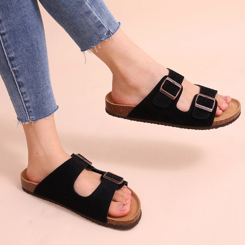 Comfort Sandalen met Kurkvoetbed