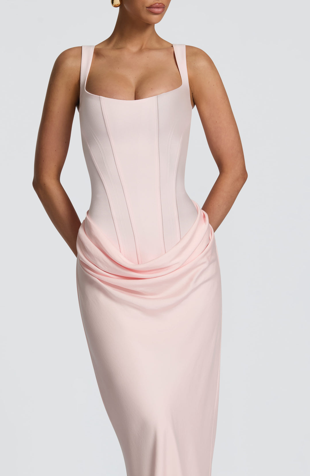 Indy bodycon maxi-jurk