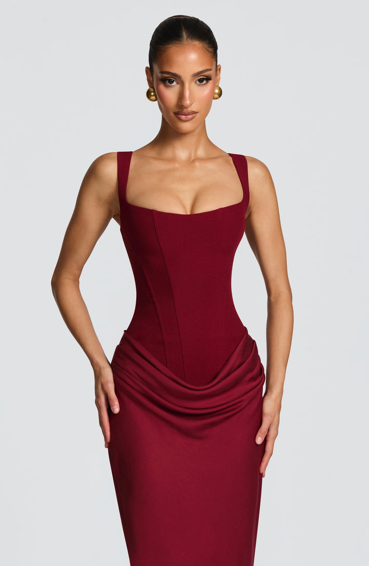 Indy bodycon maxi-jurk