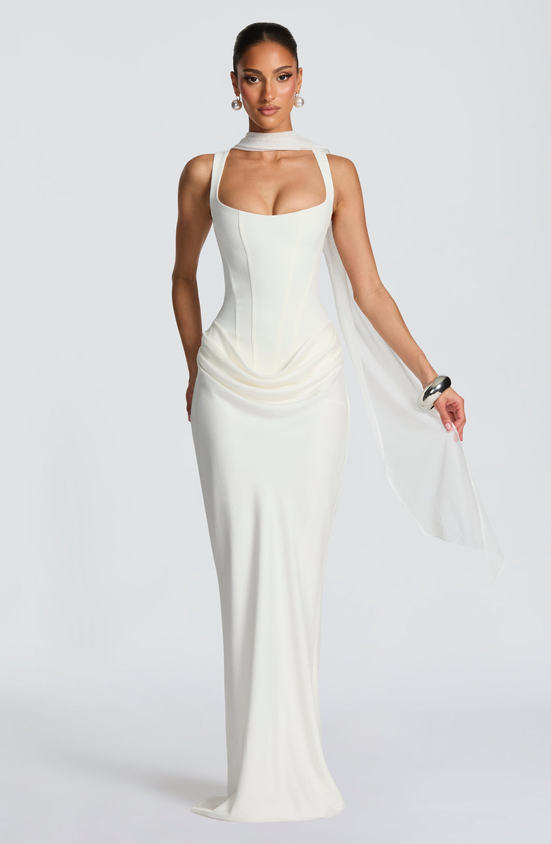 Indy bodycon maxi-jurk