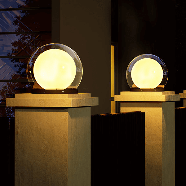 Moderne buitenlamp - Design in maanvorm