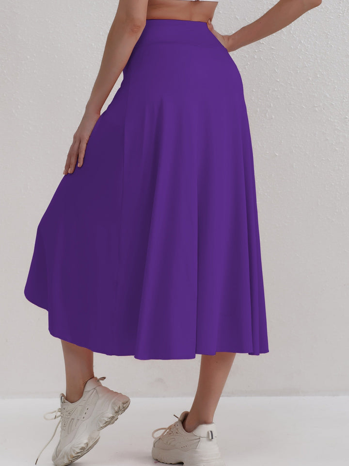Sportieve rok met hoge taille en asymmetrische snit - Alexia