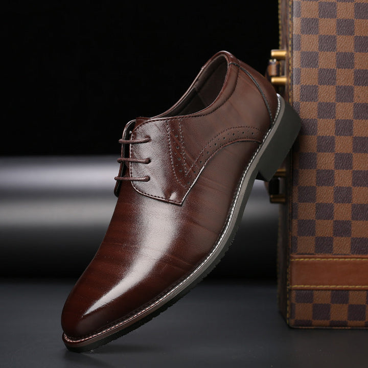 Stijlvolle Heren Veterschoenen met Brogue-details - Lennard