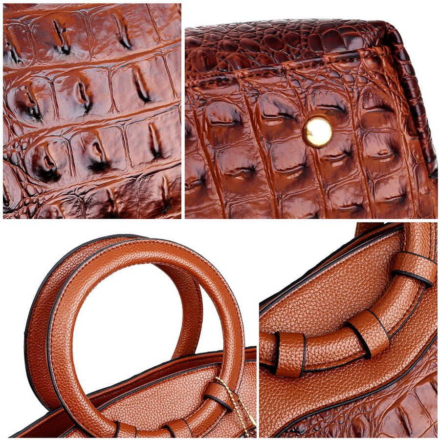 Vintage Leren Tas met Tijdloze Elegant