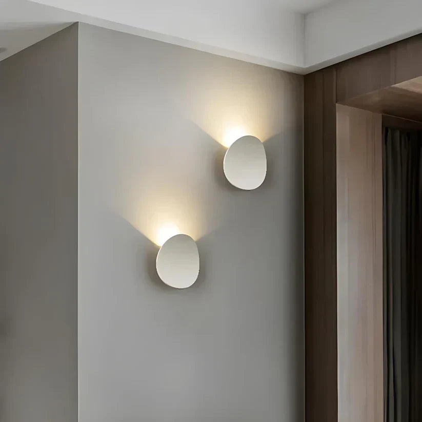Disk metalen wandlamp