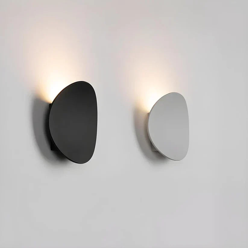 Disk metalen wandlamp