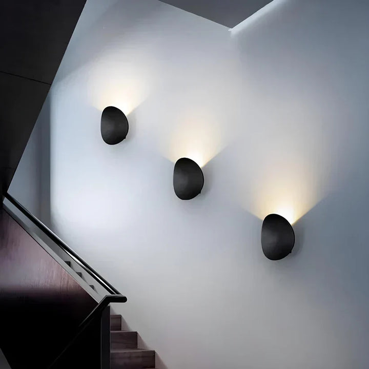 Disk metalen wandlamp