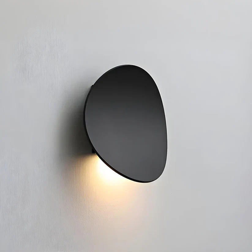 Disk metalen wandlamp