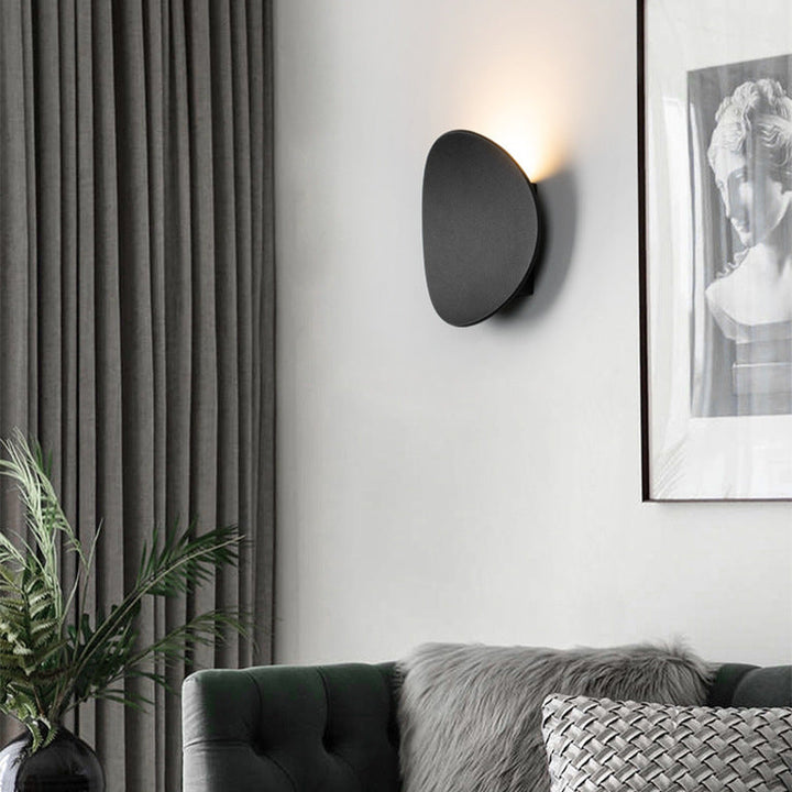 Disk metalen wandlamp