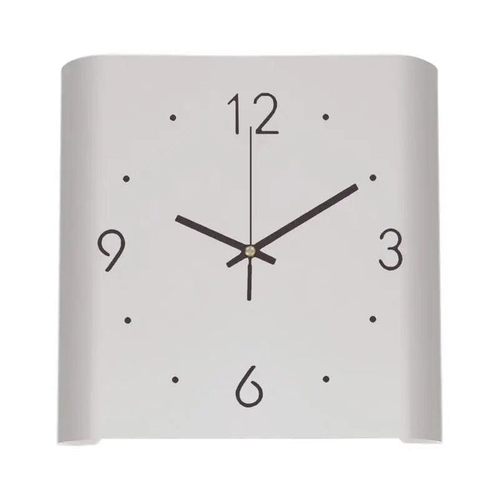 Vierkante Dubbelzijdige Wandklok | Verlicht Minimalistisch Design