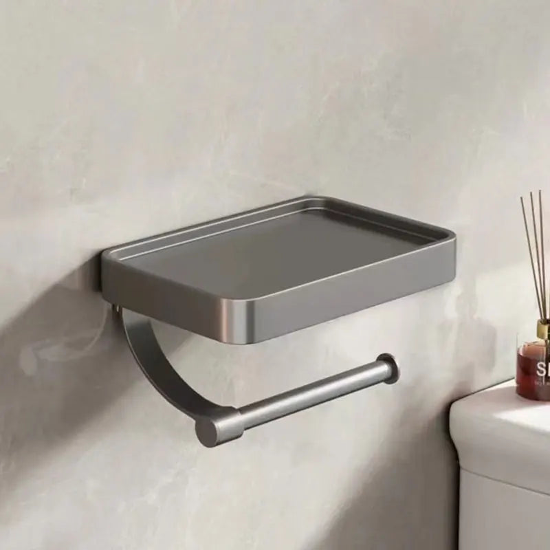 Toiletrolhouder met Plankje – Stalux