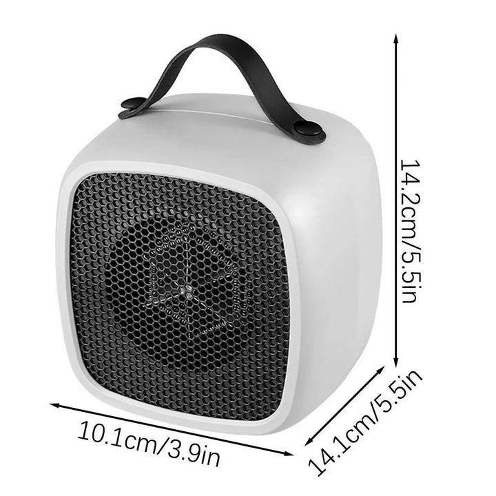 Mini bureaukachel 500 W PTC, stil en snel warm