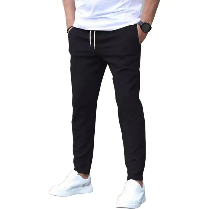 Heren Joggingbroek met Zijzakken en Elastische Taille