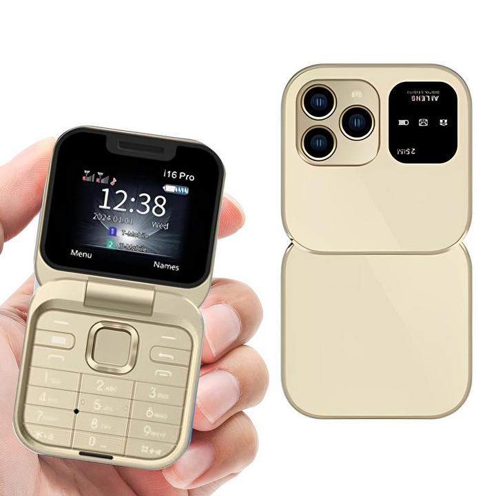 Opvouwbare Flip-Telefoon Dual SIM | 1,77" Scherm | 1000 mAh | Micro USB