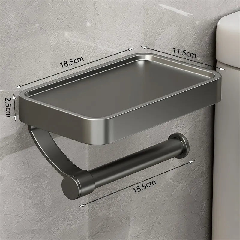 Toiletrolhouder met Plankje – Stalux