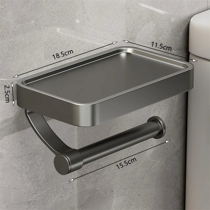 Toiletrolhouder met Plankje – Stalux
