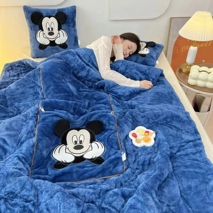 Zachte en Knuffelige Deken- en Kussenset - Voor Warmte en Comfort